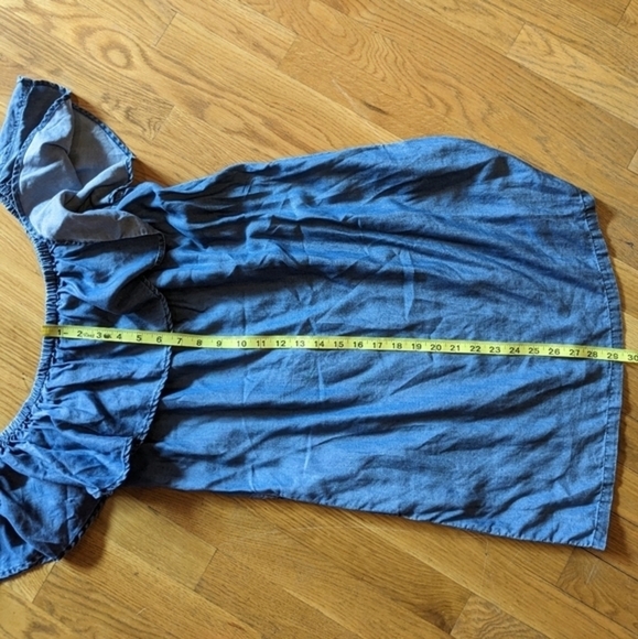 Tommy Bahama Small Denim Blue Off the Shoulder Summer Dress‎ - Picture 8 of 9